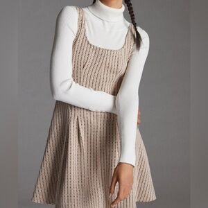 Maeve Pink Jaquard Mini Dress Small